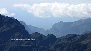 L'Est de la Réunion vue depuis le Maïdo