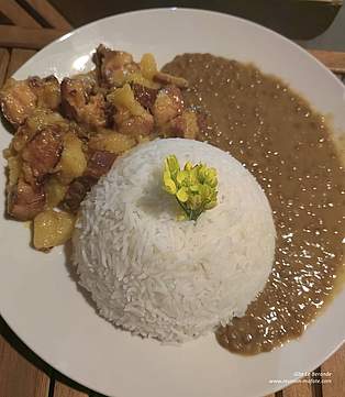 Repas - Gîte Le Berande - Ilet des Lataniers - Mafate