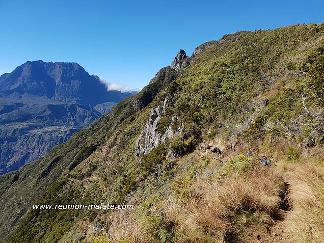 Vue sur Mafate depuis Ti Col, Grand Bord