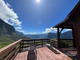 Domaine de Mafate à Roche Plate - vue depuis la terrasse