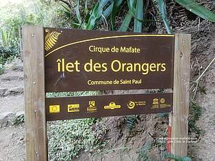 Entrée de l'îlet des Orangers